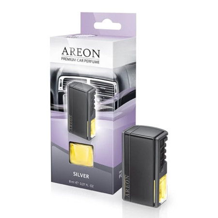 Areon CAR AC Vent Car Freshener Silver | 8ml | ACP02